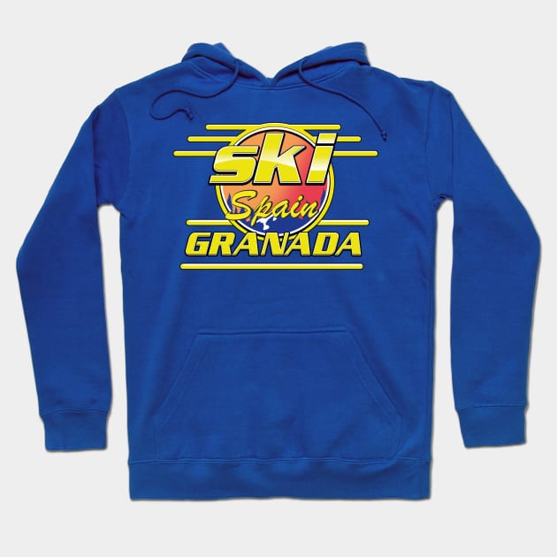 Granada spain to ski logo Hoodie by nickemporium1